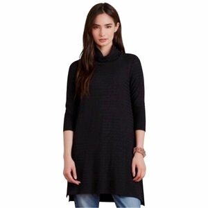 Anthropologie Puella Charcoal Turtleneck Tunic Sweater Small